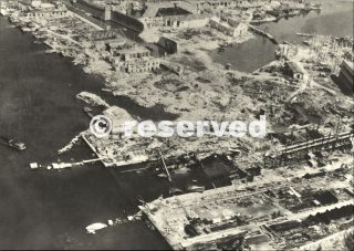 agosto 1944 distruzione porto livorno bombardato 