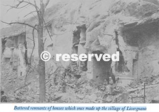 resti brandelli di case che un tempo costituivano il villaggio di livergnano